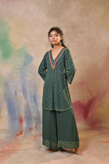 Green Sharara Set