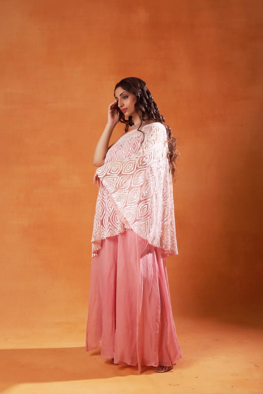 Asymmetrical Embellished Indo-Western Ensemble