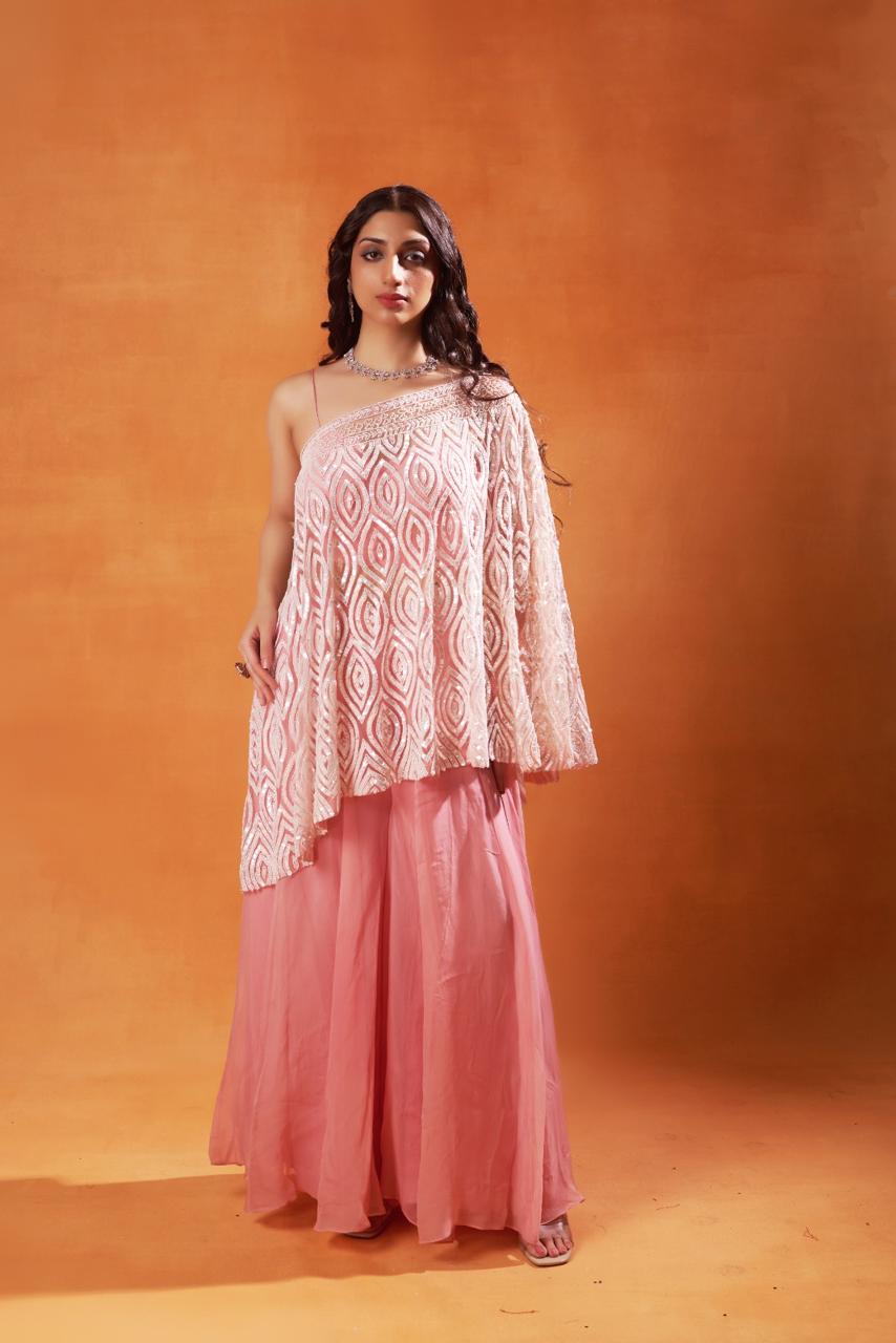 Asymmetrical Embellished Indo-Western Ensemble